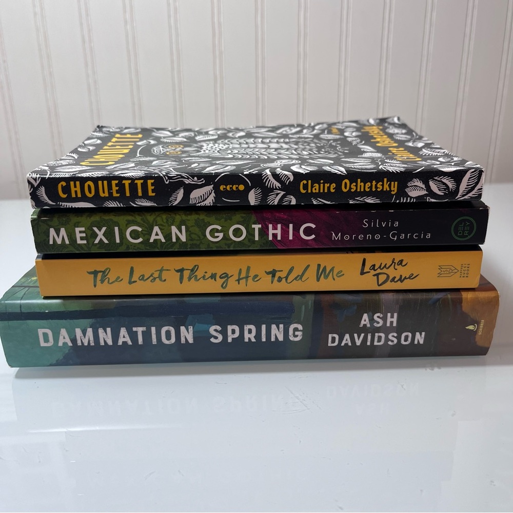 Modern Fiction Bundle: Mexican Gothic, Damnation Spring, Chouette, Laura Dave